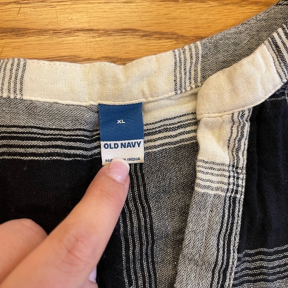 Old Navy Black and White Checkered Plaid Dress XL - Picture 3 of 6